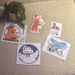 Vintage Cartoon Sticker Set